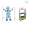 Knights And Dragons Children's 104cm Bookcase
