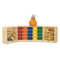 Triple Folding 26 Compartment Shelving Unit with Casters