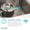 Gourmet 23.5" x 18.25" Undermount Kitchen Sink