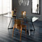 Archie Rectangular Table with Crystal Chairs