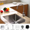 23" x 18.75" Undermount Kitchen Sink with Faucet and Soap Dispenser