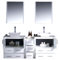 Torino 72" Double Modern Bathroom Vanity Set with Mirror