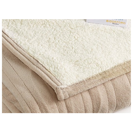 Biddeford Blankets Microplush Sherpa Electric Heated Blanket Wayfair