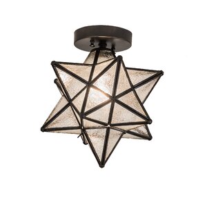 Moravian Star 1-Light Flush Mount