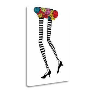 Tall Skinny Wall Art Wayfair Skinny Legs 1 Graphic Art Print On Canvas