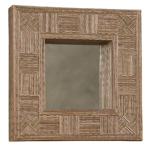 Brown Mosaic Coco Stick Square Mirror