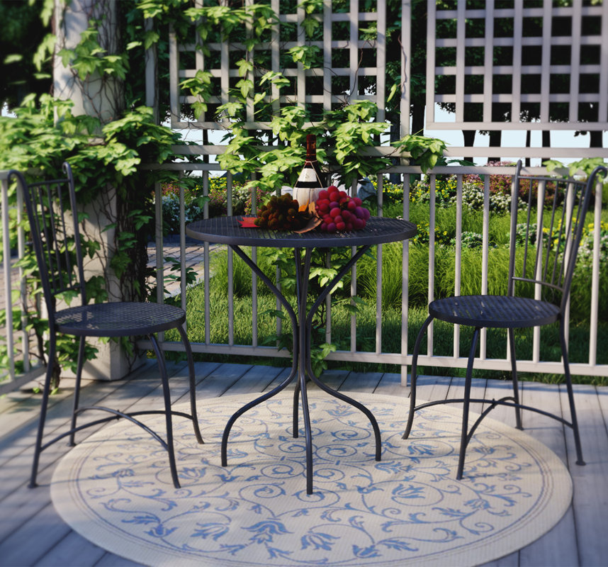 French Bistro Table And Chairs three posts bluff canyon 3 piece french café bistro set & reviews French Bistro Table And Chairs three posts bluff canyon 3 piece french café bistro set & reviews