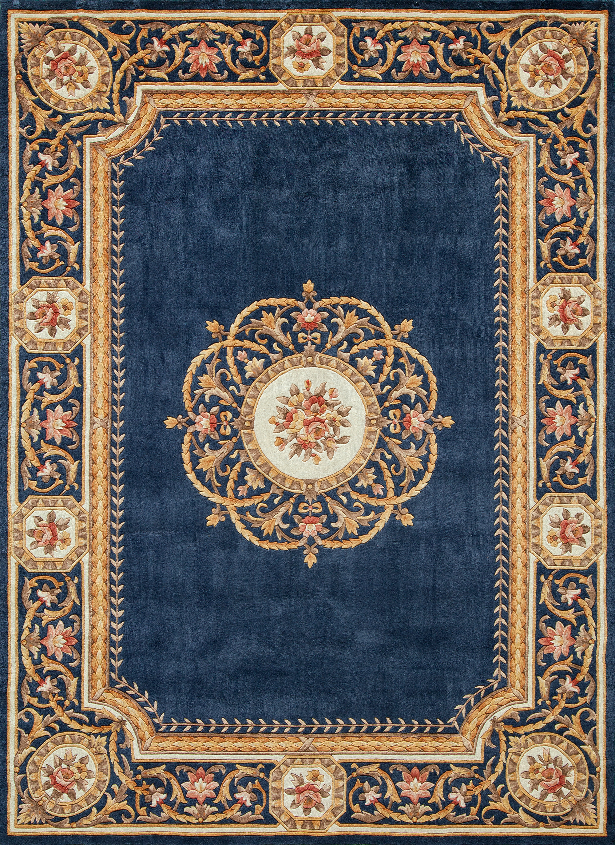 Astoria Grand Laurel Hand Tufted Blue Gold Area Rug Reviews Wayfair