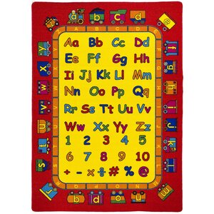 ABC Fun Yellow/Red Kids Rug