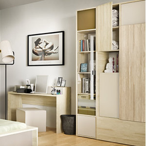Drehtürenschrank 3D, 206,4 cm H x 93,4 cm B x 4..