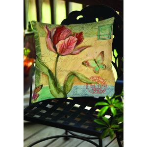 Loretta Tulip Indoor/Outdoor Throw Pillow