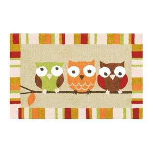 Balaban 3 Hoots Fall Tan Area Rug