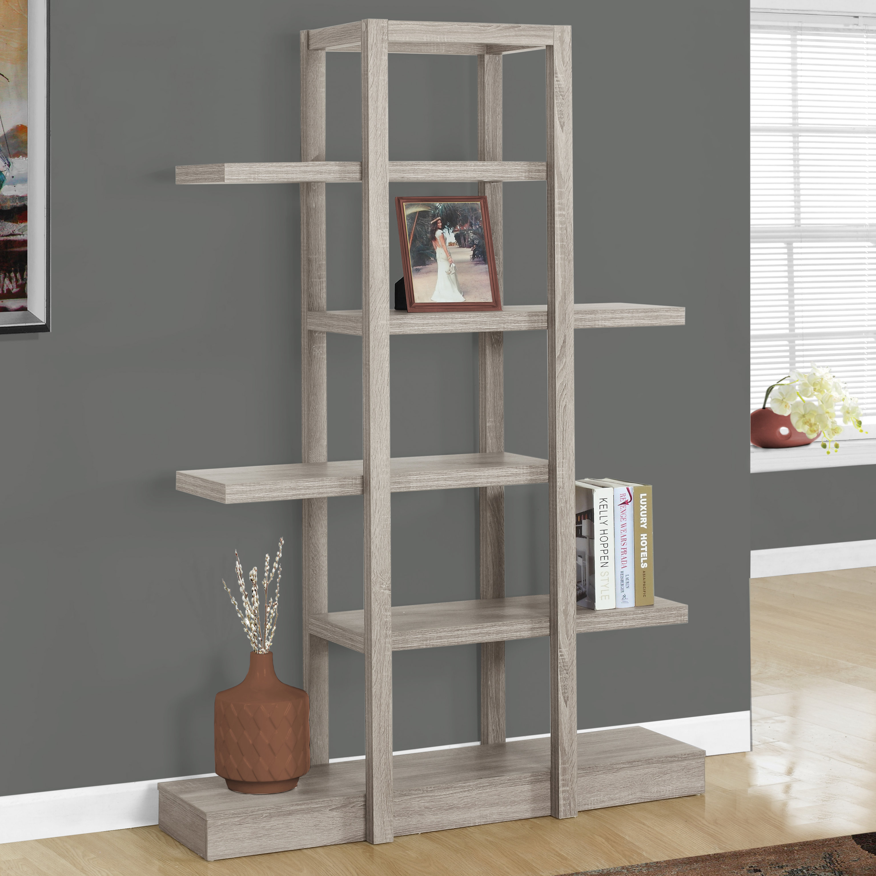 Monarch Specialties Inc. Richmond Etagere Bookcase Wayfair