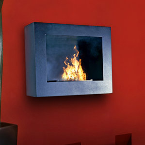 Pureflame Hestia Wall Mount Bio-Ethanol Fireplace by Aquafires