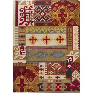 Gupta Hand Woven Rectangle Traditional Area Rug