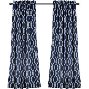 Evergreen Curtain Geometric Thermal Panel pair (Set of 2)