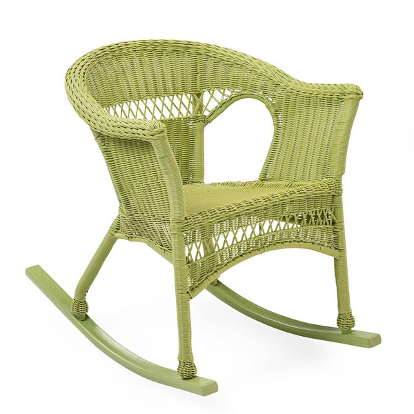 Plow Hearth Resin Wicker Rocking Chair Wayfair