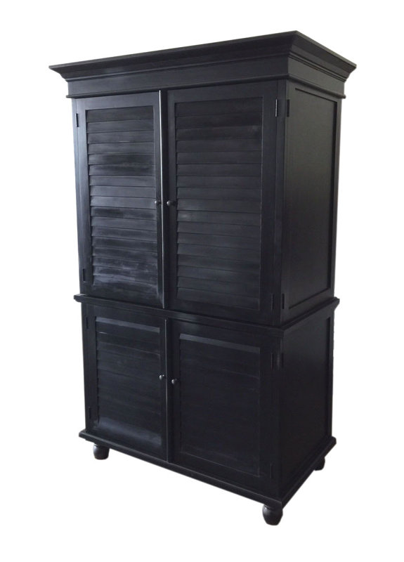 DArt Collection Louvered Armoire & Reviews Wayfair