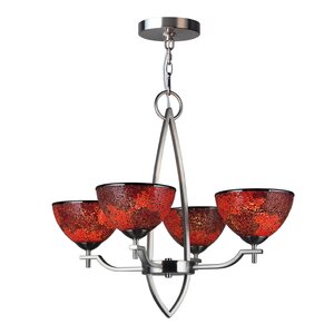 Alexis 4-Light Shaded Chandelier