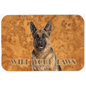 German Shepherd Wipe Your Paws Kitchen/Bath Mat