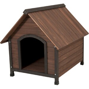 Aspen Pets Ruff Hauz Wood Peak Dog House