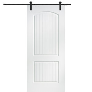 Satin Fe MDF 2 Panel Interior Barn Door
