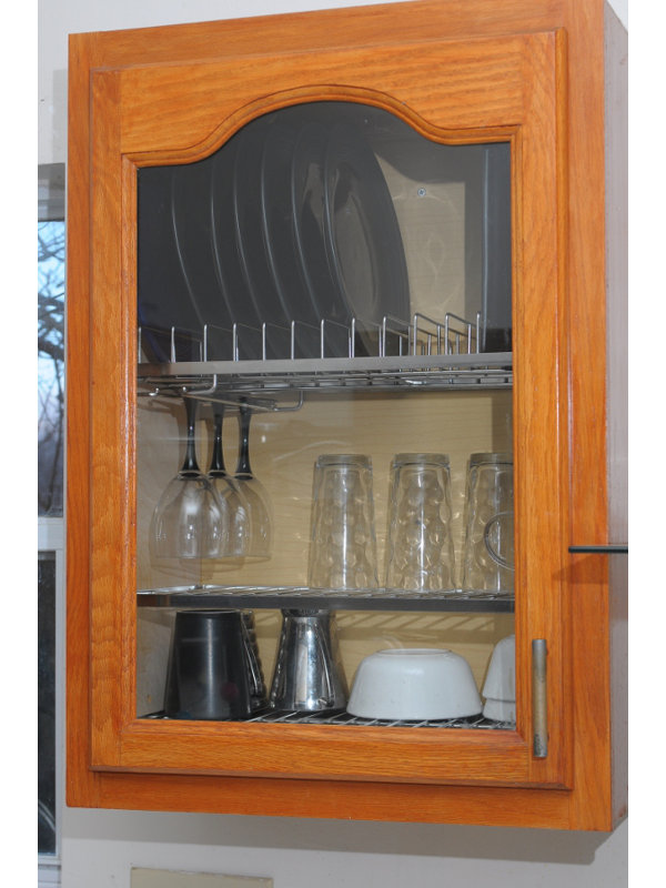 Zojila Cabana In Cabinet Dish Drying And Storage Rack Wayfair Z20d1a4 Cabana In Cabinet Dish Drying And Storage Rack