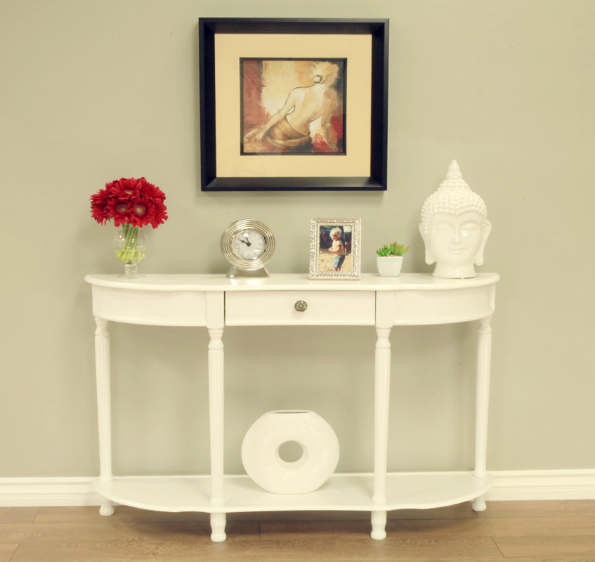 Andover Mills HalfCircle Wood Console Table & Reviews Wayfair