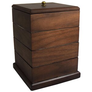 Premium Wooden Swivel Jewelry Box