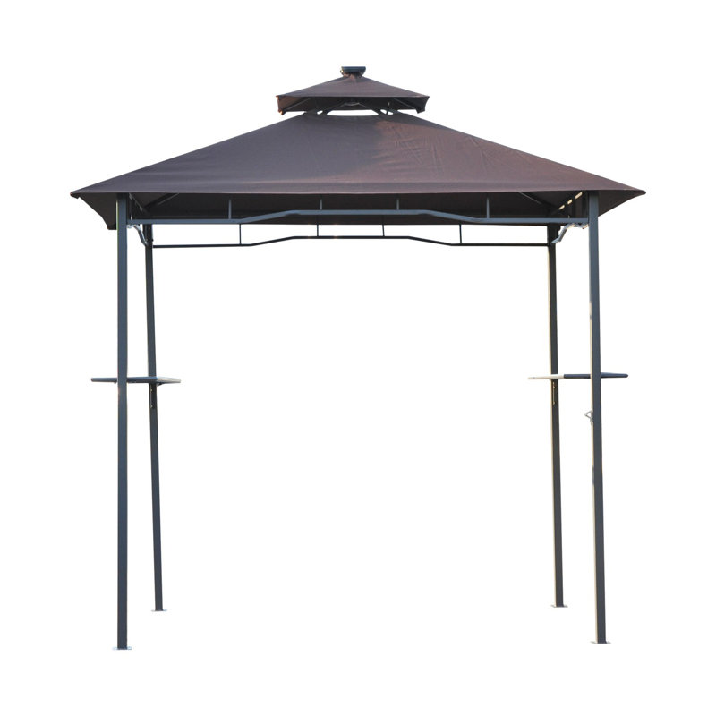 Outsunny 5 Ft W X 8 D Metal Grill Gazebo Wayfair 5 Ft W X 8 D Metal Grill Gazebo