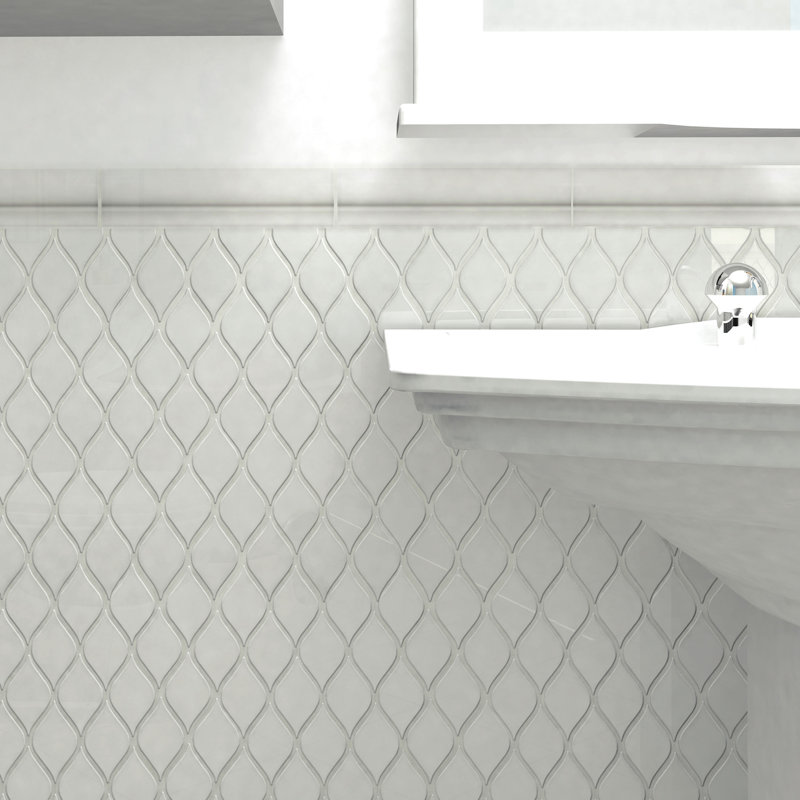 Elitetile Guadeloupe 2 X 8 Ceramic Moldura Trim Wall Chair Rail Guadeloupe 2 X 8 Ceramic Moldura Trim Wall Chair Rail Tile