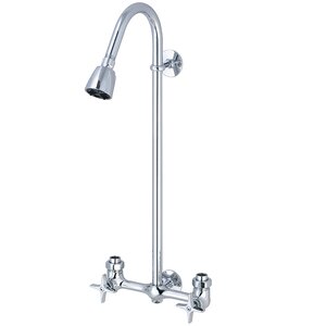 Double 4 Arm Handles Exposed Shower Faucet