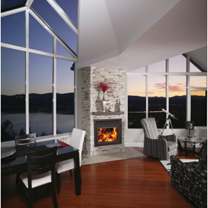 Galaxy Zero Clearance Wall Mount Fireplace Insert by Supreme Fireplaces Inc.