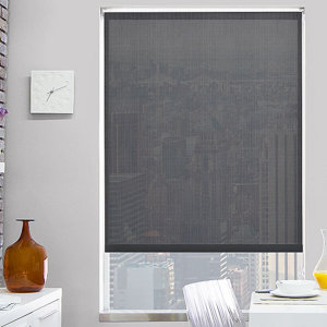 Semi-Sheer Charcoal Solar Shade