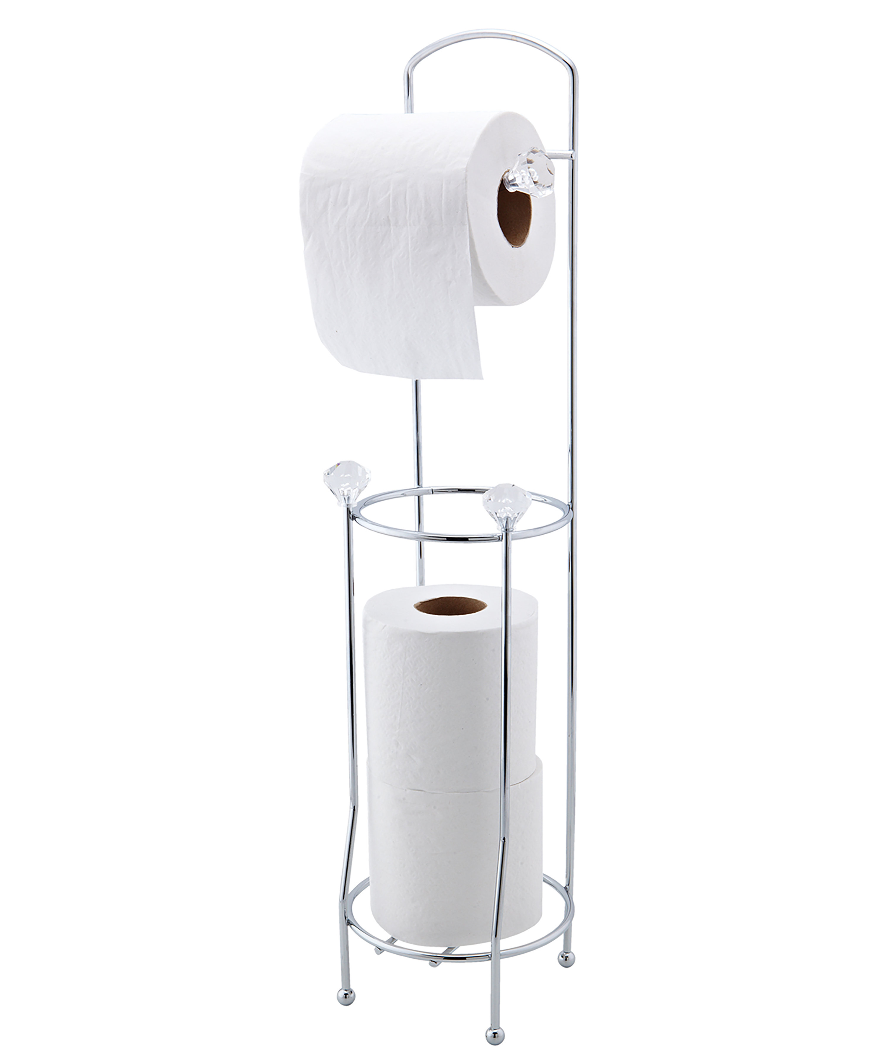 Bath Bliss Crystal Design Free Standing Toilet Paper Holder Bath Bliss Crystal Design Free Standing Toilet Paper Holder Reviews Wayfair Ca