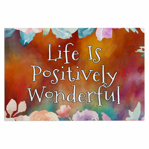 AlyZen Moonshadow Life is Positively Wonderful 1 Digital Doormat