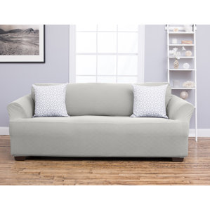 Cambria Box Cushion Sofa Slipcover by Home Fashion Designs