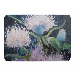 Thistle Love by Carol Schiff Bath Mat