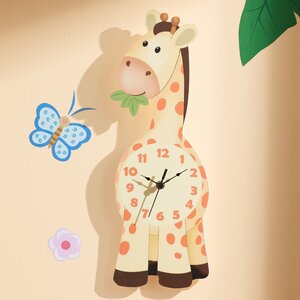 Sunny Safari Giraffe Wall Clock