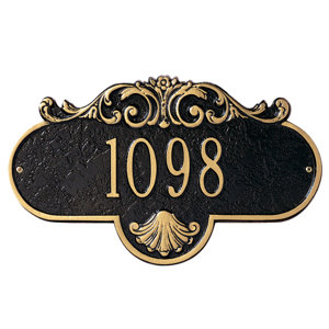 Rochelle 1-Line Wall Address Plaque