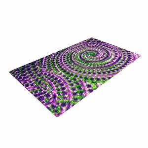 Sylvia Cook Inspiration Green/Purple Area Rug