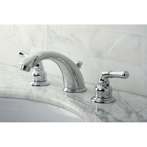 Magellan Double Handle Widespread Bathroom Faucet with ABS Pop-Up Drain
