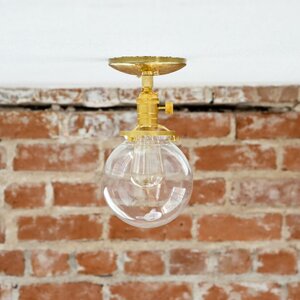 Industrial 1-Light Semi Flush Mount