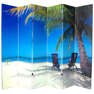 Beach Room Dividers You Ll Love Wayfair Jager Ocean 6 Panel Room Divider