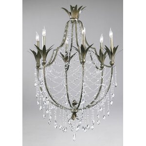 Luciani 6-Light Candle-Style Chandelier