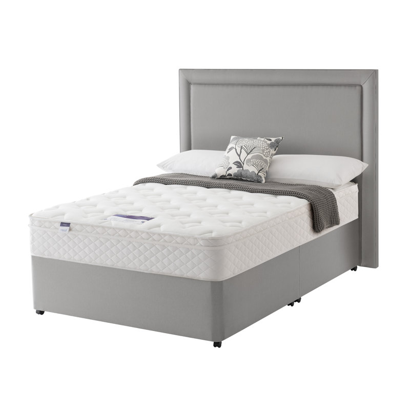 Silentnight Scarlet Miracoil Memory Cushion Top Divan Bed & Reviews