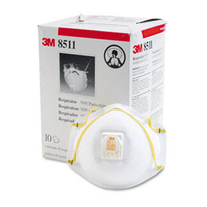 Particulate Respirator with Cool Flow Exhalation Valve, 10 Masks/Box