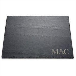 Slate Cheese Monogrammed Serving Tray