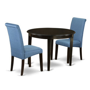 Small Dinette Table And Chairs Wayfair Lorena Small Table 3 Piece Solid Wood Breakfast Nook Dining Set