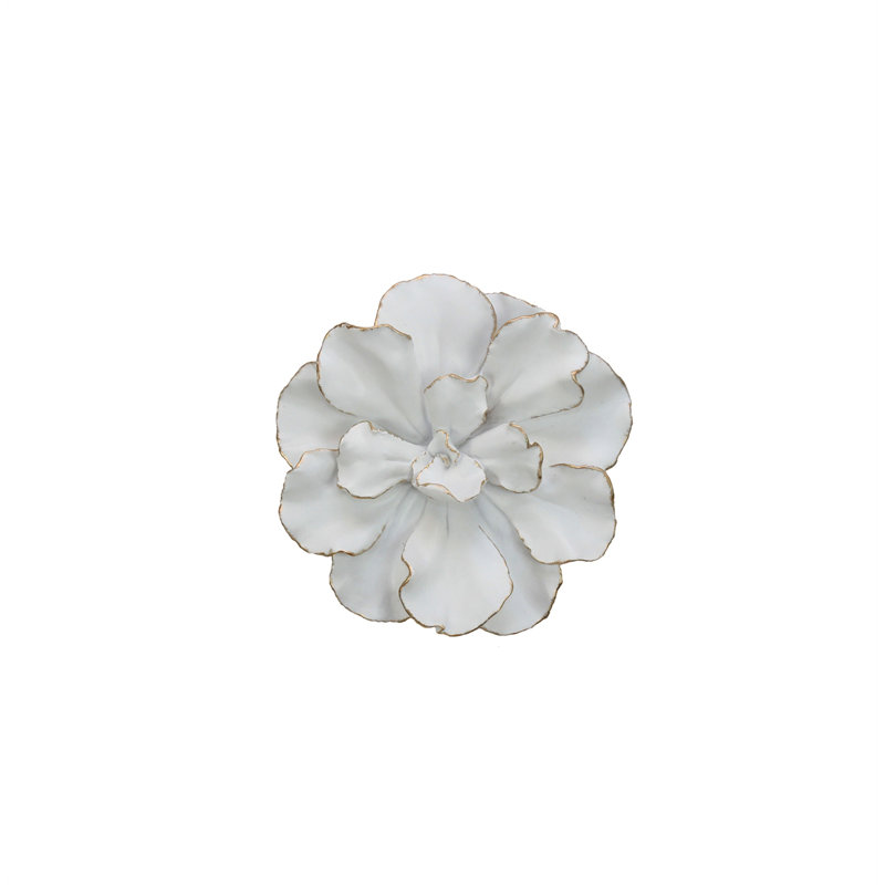 Ophelia Co White Gold Flower Wall Décor Reviews Wayfair White Gold Flower Wall Décor